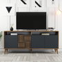 Hanah Home Milan Consola Nogal y Antracita